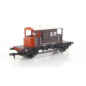 Bachmann 38-400-SH OO Gauge SR Pill Box Brake Van SR Brown White Roof 55975