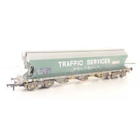 Bachmann 38-425-SH OO Gauge Covered Bogie Hopper Wagon Traffic Services Weathered