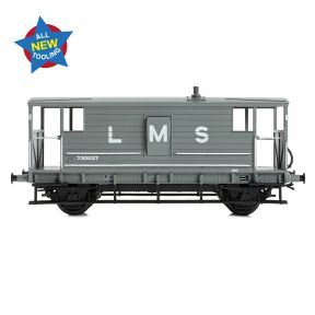 Bachmann 38-975 OO GaugeLMS 20 Ton Brake Van LMS Grey