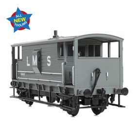 Bachmann 38-975 OO Gauge LMS 20 Ton Brake Van LMS Grey 730037