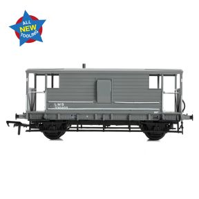 Bachmann 38-976 OO Gauge LMS 20 Ton Brake Van LMS Grey