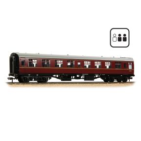 Bachmann 39-060APF OO Gauge BR Mk1 TSO Tourist Second Open Coach BR Maroon Passengers Fitted E4283