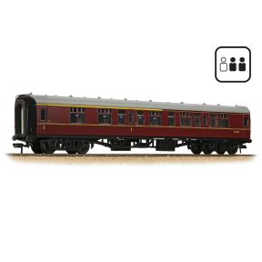 Bachmann 39-126HPF OO Gauge BR Mk1 CK Composite Corridor Coach BR Maroon With Passengers SC16192