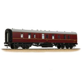 Bachmann 39-176H OO Gauge BR Mk1 BG Brake Gangwayed Coach BR Maroon E84370