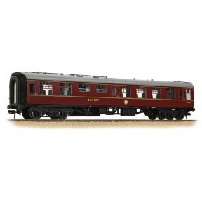 Bachmann 39-261CPF OO Gauge BR Mk1 RMB Restaurant Miniature Buffet Coach BR Maroon With Passengers SC1839