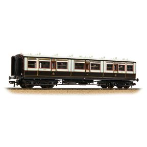 Bachmann 39-860 OO Gauge LNWR 50ft Arc Roof Tri-Composite Corridor Coach LNWR Dark Claret And White