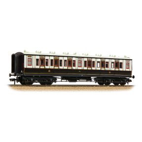 Bachmann 39-860 OO Gauge LNWR 50ft Arc Roof Tri-Composite Corridor Coach LNWR Dark Claret And White