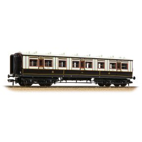 Bachmann 39-870 OO Gauge LNWR 50ft Arc Roof Third Corridor Coach LNWR Dark Claret And White