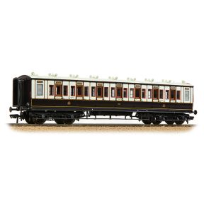 Bachmann 39-870A OO Gauge LNWR 50ft Arc Roof Third Corridor Coach LNWR Dark Claret And White