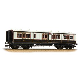 Bachmann 39-880 OO Gauge LNWR 50ft Arc Roof Brake Composite Corridor Coach LNWR Dark Claret And White