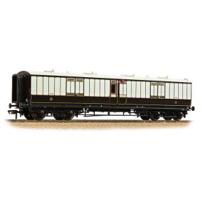 Bachmann 39-890 OO Gauge LNWR 50ft Arc Roof Full Brake Coach LNWR Dark Claret And White