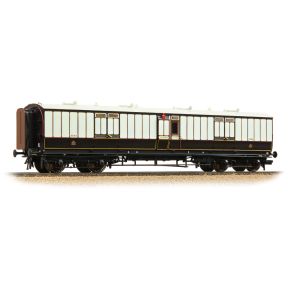 Bachmann 39-890 OO Gauge LNWR 50ft Arc Roof Full Brake Coach LNWR Dark Claret And White