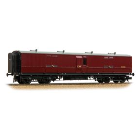 Bachmann 39-893 OO Gauge LNWR 50ft Arc Roof Full Brake LMS Crimson Lake