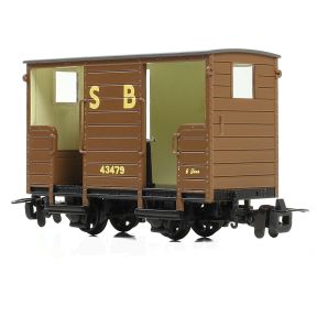 Bachmann 393-101A OO Gauge RNAD Open End Brake Van Statfold Barn Railway Brown