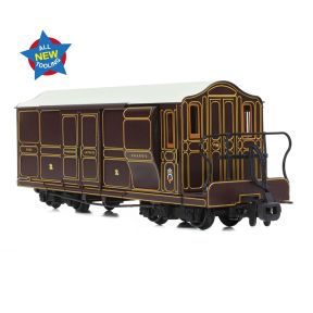 Bachmann 394-076 OO-9 Ffestiniog Railway Curly Roof Van No.1 FR Lined Plum