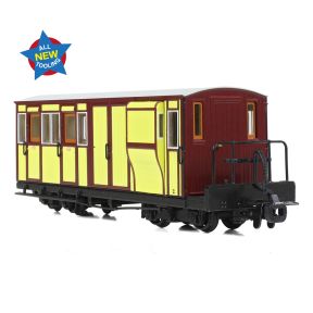 Bachmann 394-081 OO-9 Ffestiniog Railway Brake Third No. 2 FR Yellow And Crimson