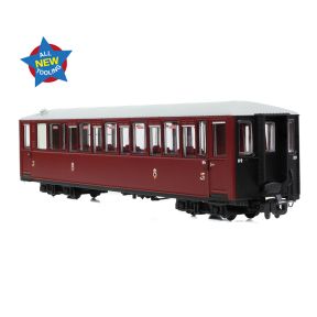 Bachmann 394-101 OO-9 Ffestiniog Railway Tin Car Saloon Third No. 119 FR Maroon