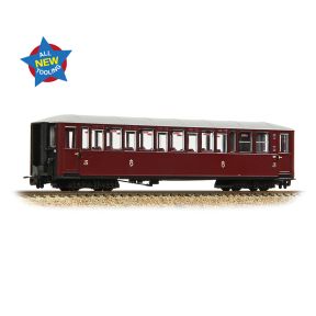 Bachmann 394-101A OO-9 Ffestiniog Railway Tin Car Saloon Third No. 120 FR Maroon