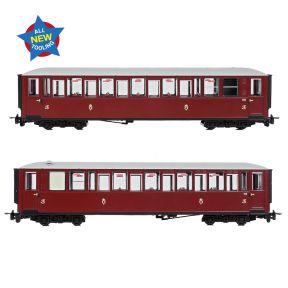 Bachmann 394-101A OO-9 Ffestiniog Railway Tin Car Saloon Third No. 120 FR Maroon