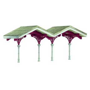 Graham Farish 42-0068R N Gauge March Station Canopy Red