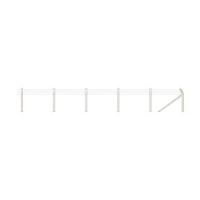 Ratio 436 OO Gauge Security Fencing Plastic Kit