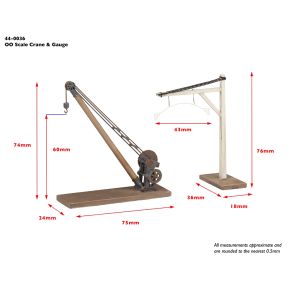 Bachmann 44-0036 OO Gauge Yard Crane and Loading Gauge