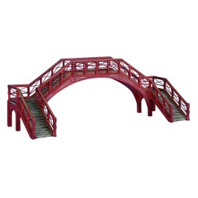 Bachmann 44-0186A OO Gauge NER Footbridge Red