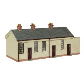 Bachmann 44-0187B OO Gauge SDJR Wooden Station Building Chocolate and Cream