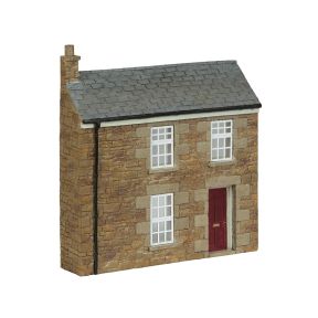 Bachmann 44-0220A OO Gauge Low Relief Stone Terrace Right Hand Door Red