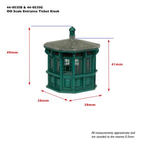 Bachmann 44-0535B OO Gauge Entrance Ticket Kiosk Black