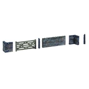 Bachmann 44-0538 OO Gauge Slate Walling and Gate