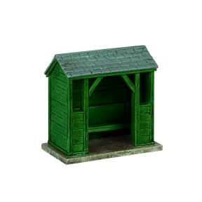 Bachmann 44-0539G OO Gauge Wooden Bus Stop Green