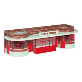 Bachmann 44-1006R OO Gauge Bus and Coach Station Red