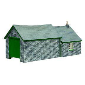 Bachmann 44-1007G OO Gauge Narrow Gauge Stone Shed and Store Green