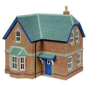 Bachmann 44-1025B OO Gauge Railway House Blue & White