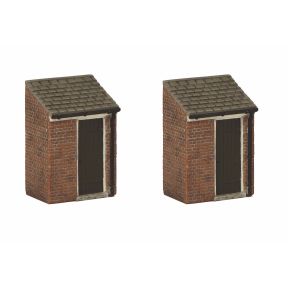 Bachmann 44-554 OO Gauge Outhouses x2