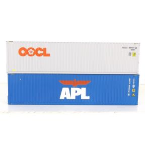 Dapol 4F-028-170 OO Gauge Pack Of 2 40ft High Cube Containers OOCL And APL