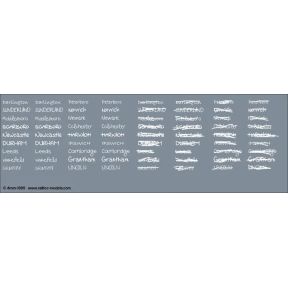Railtec 4MM-1365 OO Gauge Handwritten Chalk Destinations Eastern Waterslide Decals