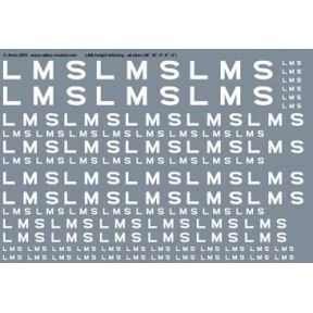 Railtec 4MM-2501 OO Gauge LMS Freight Branding Waterslide Decals