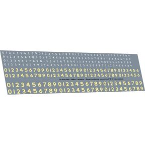 Railtec 4MM-4101 OO Gauge 8 Inch & 10 Inch Steam Cabside Numbering Waterslide Decals