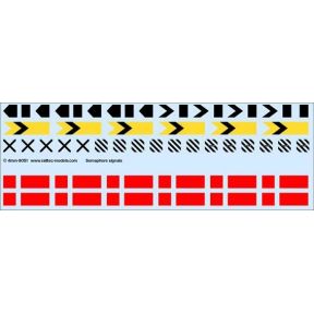 Railtec 4MM-9051 OO Gauge Semaphore Signal Detail Pack Waterslide Decals