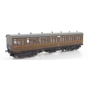 Dapol 4P-020-421 OO Gauge GWR Toplight Composite Coach GW Brown 7909