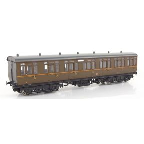 Dapol 4P-020-421 OO Gauge GWR Toplight Composite Coach GW Brown 7909