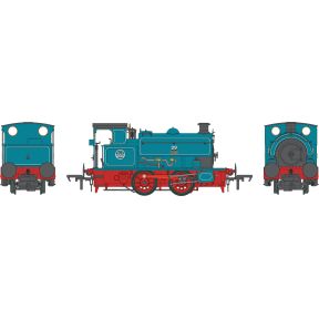 Dapol 4S-024-010 OO Gauge Hawthorn Leslie 0-4-0 'Taw' ICI Blue