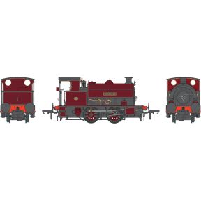 Dapol 4S-024-016 OO Gauge Hawthorn Leslie 0-4-0 'Fearless' Lined Maroon