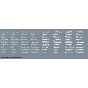 Railtec 4MM-1364 OO Gauge Handwritten Chalk Destinations Western Waterslide Decals