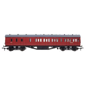 Dapol 4P-010-202 OO Gauge LMS 57ft Stanier Non Corridor Brake Coach M20565 BR Unlined Carmine