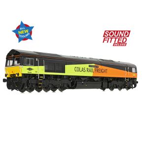 Bachmann 50-004ASFX OO Gauge Class 66/8 66850 'David Maidment OBE' Colas Rail Freight DCC Sound Fitted Deluxe