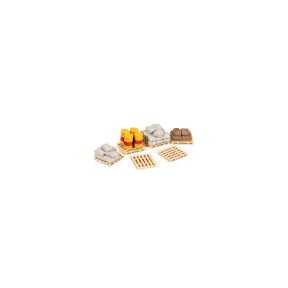 Ratio 514 OO Gauge Pack of Assorted Pallets, Sacks & Barrels Plastic Kit