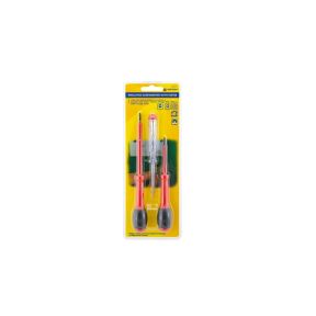 Marksman 54055C Pack Of 2 Insulated Screwdrivers with Tester